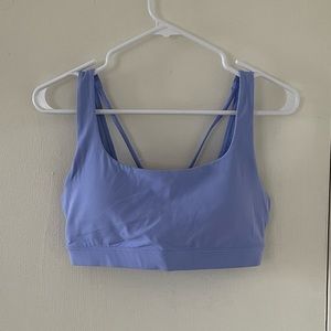 Athleta Exhale A-C Sports Bra in Periwinkle